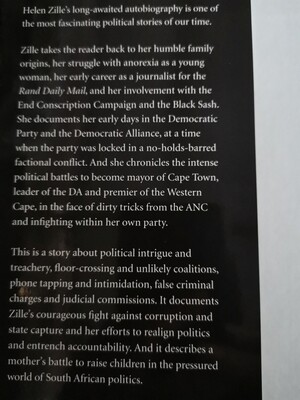 Not without a fight, Helen Zille