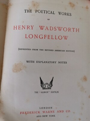 The poetical works of Henry Wadsworth Longfellow