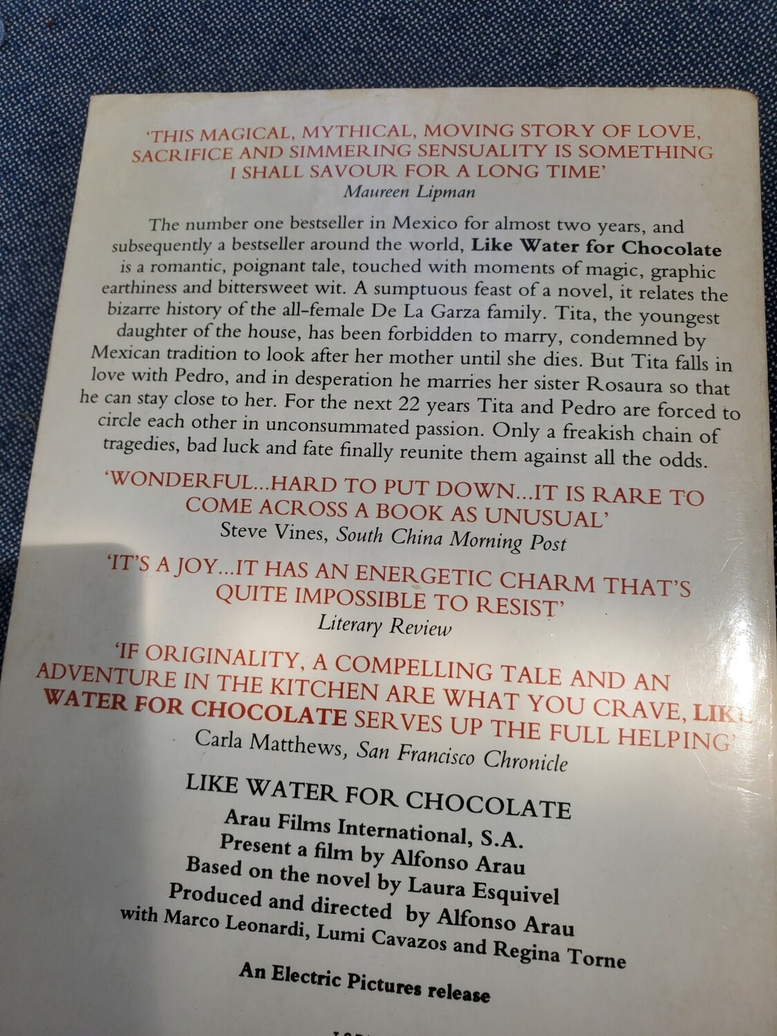 Like Water for Chocolate,Laura Esquivel