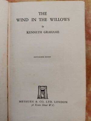The wind in the willows, Kenneth Grahame