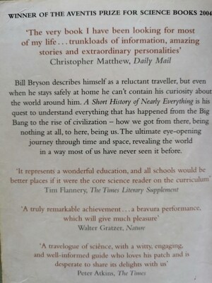 A short history of nearly  everything, Bill Bryson