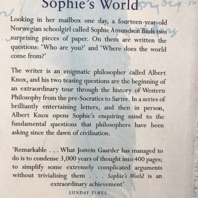 Sophie’s World, Jostein Gaarder