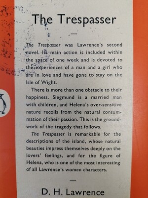 The trespasser, D. H. Lawrence