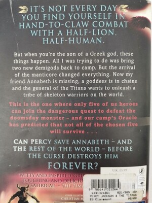 Percy Jackson and the titan's curse, Rick Riordan