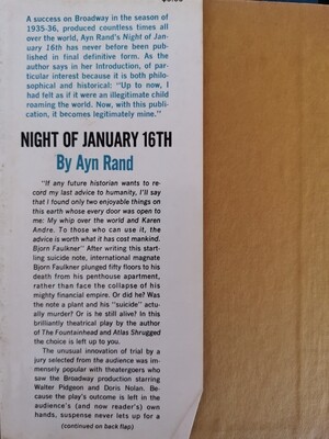 Night of January 16th, Ayn Rand
