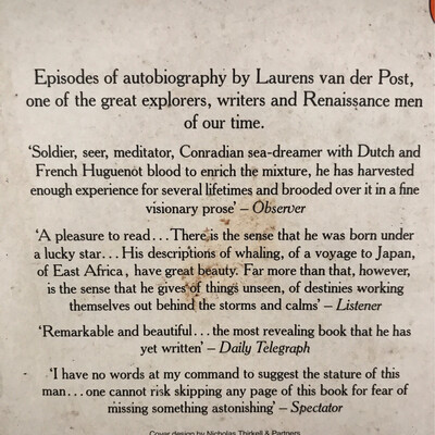 Yet Being Someone Other, Laurens Van Der Post