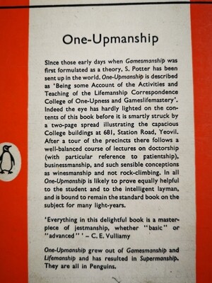 One-Upmanship, Stephen Potter