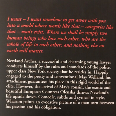 The Age Of Innocence, Edith Wharton