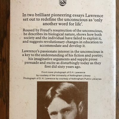 Fantasia Of The Unconscious, Psychoanalysis And The Unconscious, D. H. Lawrence