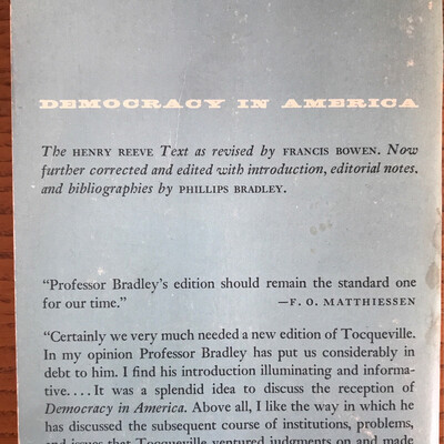 Democracy In America, Alexis De Tocqueville