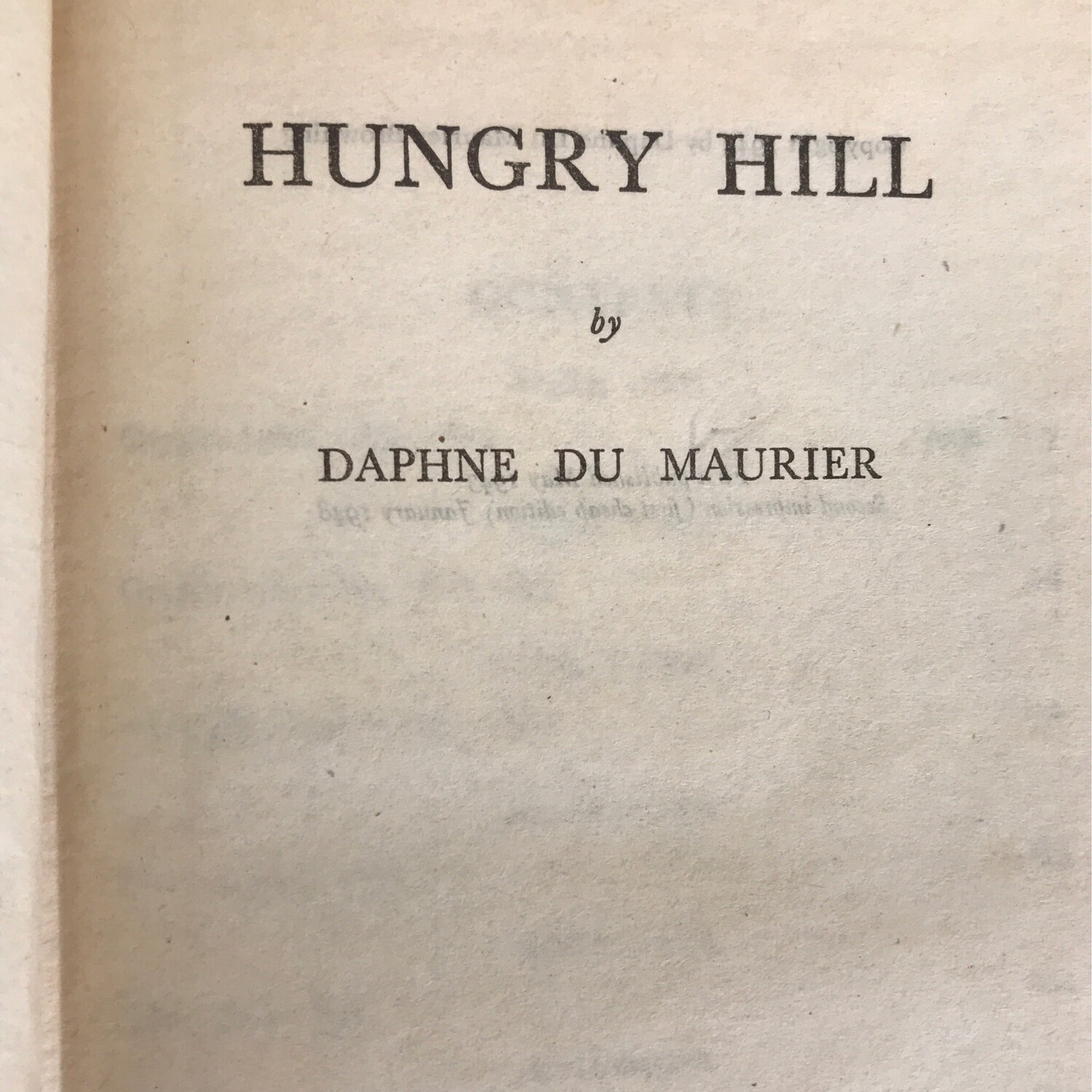 Hungry Hill, Daphne Du Maurier