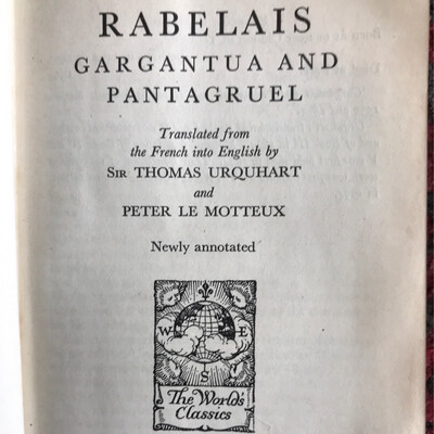 Gargantua And Pantagruel, Vol. One, Rabelais