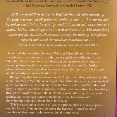 Churchill And Smuts, The Friendship, Richard Steyn