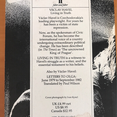 Living In Truth, Vaclav Havel