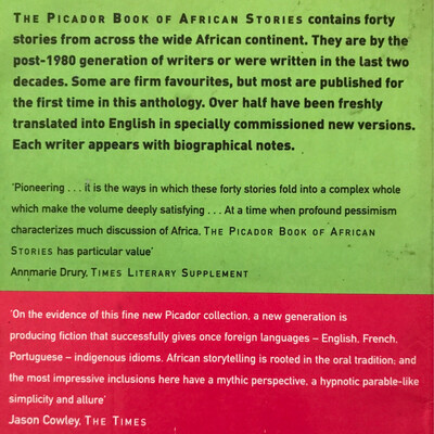 The Picador Book Of African Stories, Edited By Stephen Gray