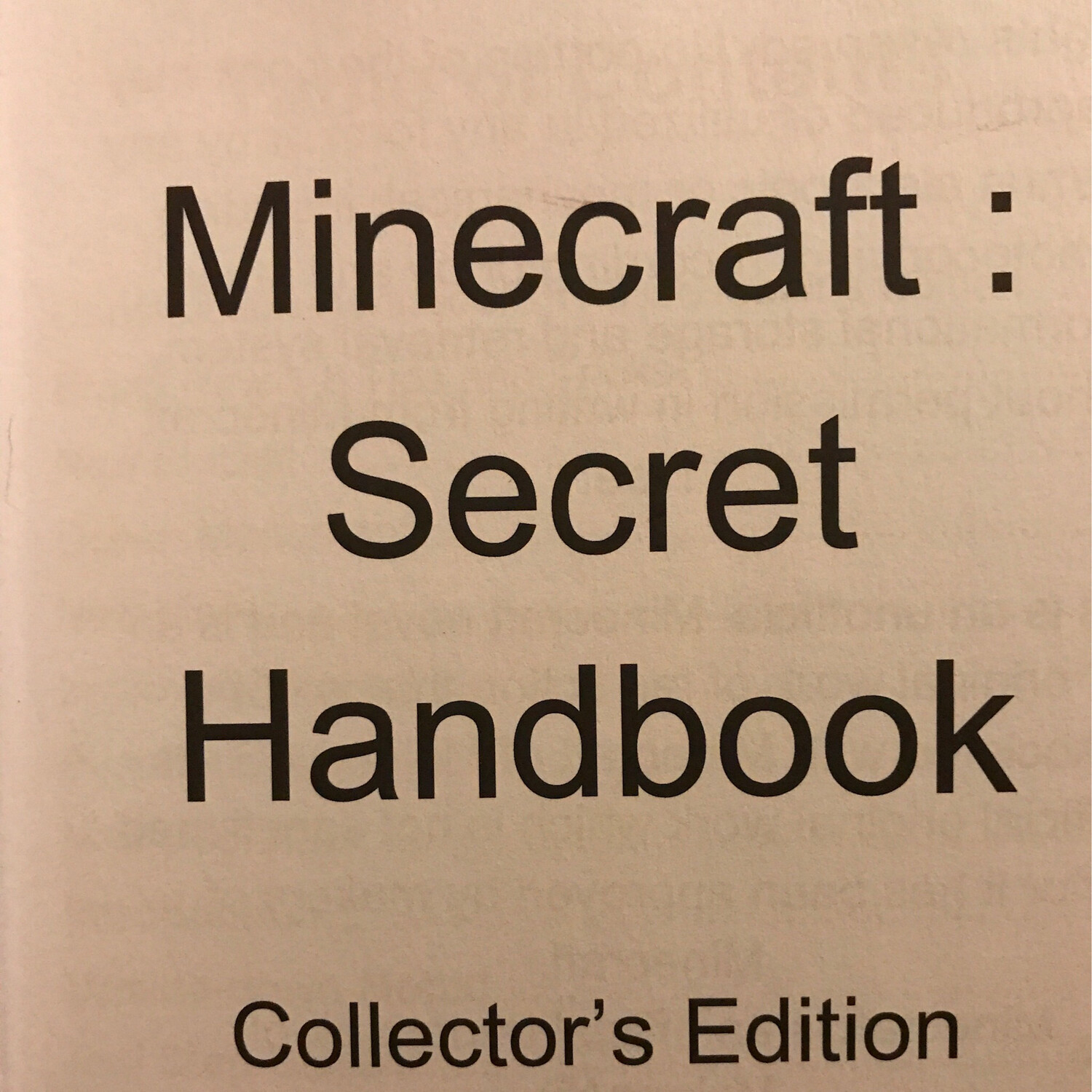 Minecraft : Secrets Handbook