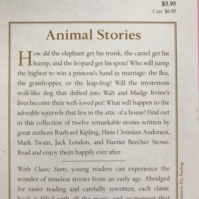 Animal Stories, Retold By Diane Namm