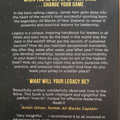 Legacy, James Kerr