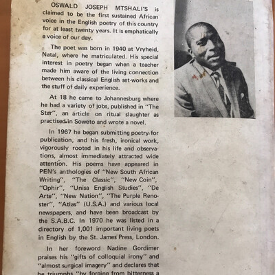 Sounds Of A Cowhide Drum, Oswald Joseph Mtshali