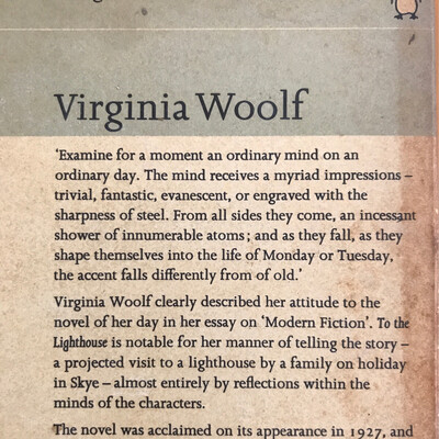 To The Lighthouse, Virginia Woolf