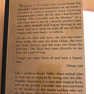 Beastly Tales, From Here And There, Vikram Seth