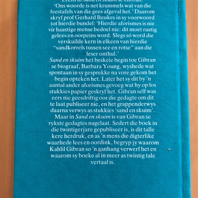 Sand En Skuim, Kahlil Gibran