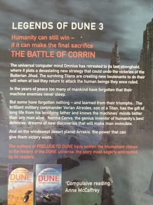 Dune The battle of Corrin, Brian Herbert &amp; Kevin Anderson