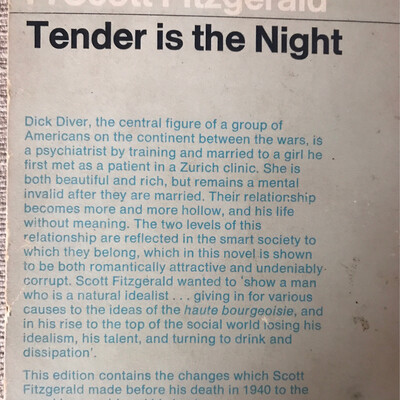 Tender Is The Night, F. Scott Fitzgerald