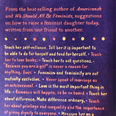 Dear Ijeawele, Or A Feminist Manifesto, Chimamanda Ngozi Adichie