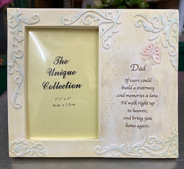 Dad memorial frame plaque