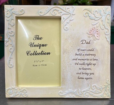 Dad memorial frame plaque