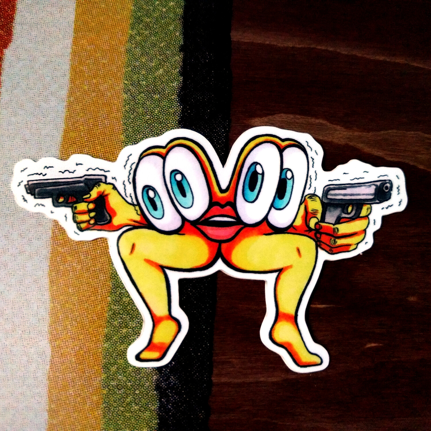 Gun Abomination Sticker