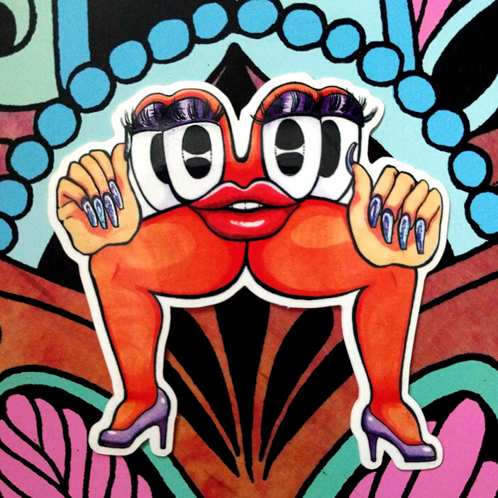 Lips Abomination Sticker