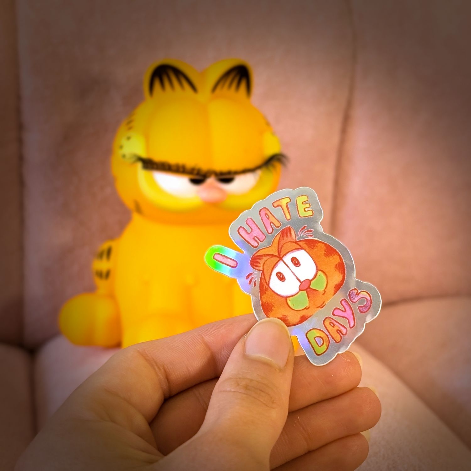 I Hate Days Holographic Sticker