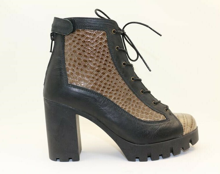 Polacco donna in vera pelle pitonato
