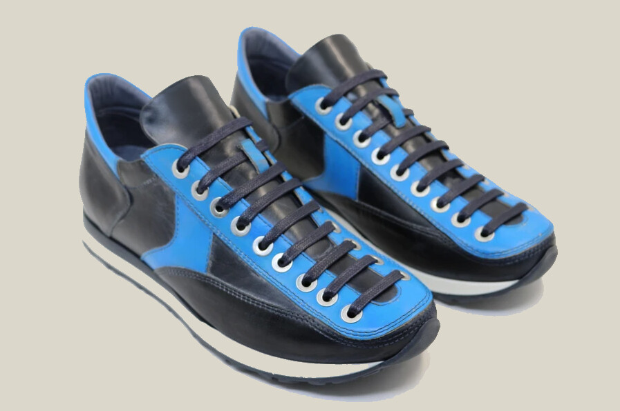 Sneakers in vera pelle