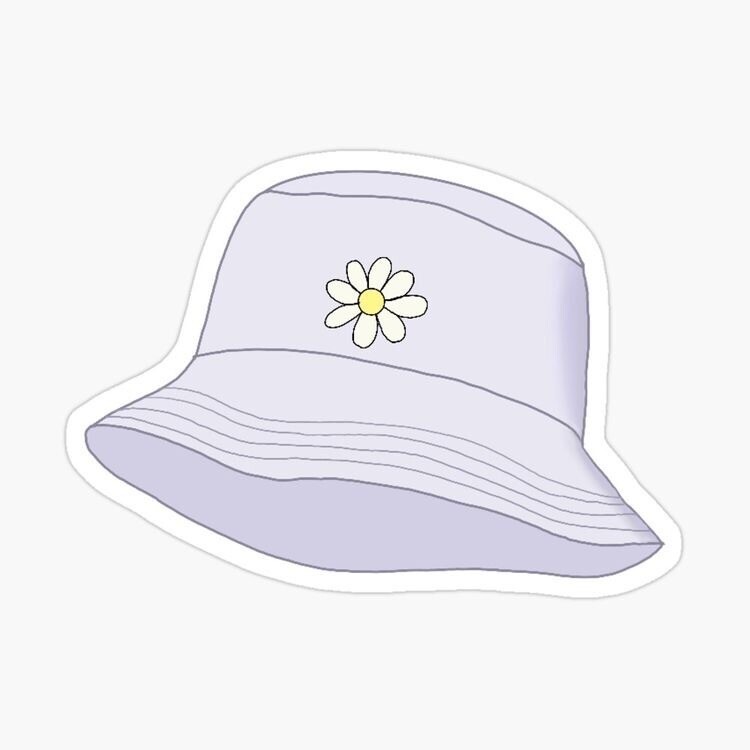 Lavender Bucket hat stickers