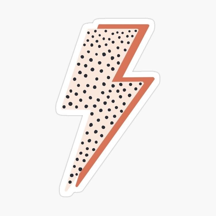 Lighting bolt stickers