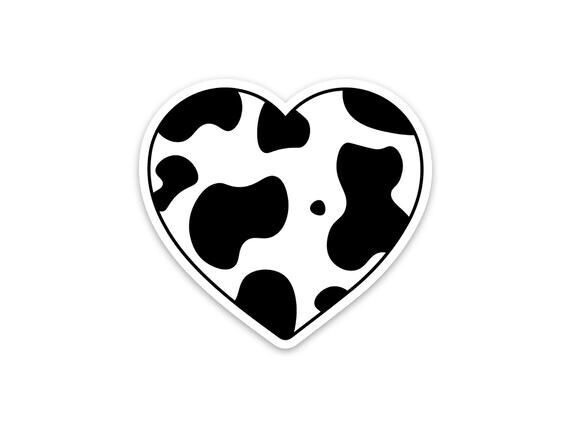 Cow heart stickers