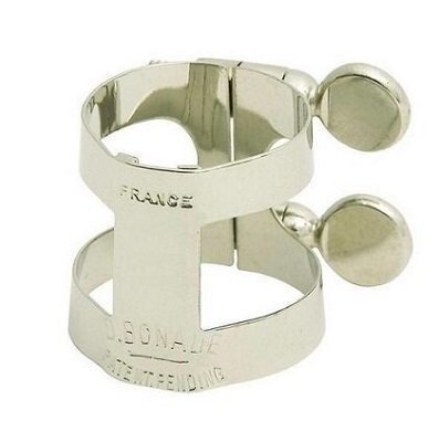 Abraçadeira Bonade Saxofone Alto Prateada