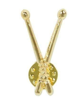 Pin Musical Baquetas