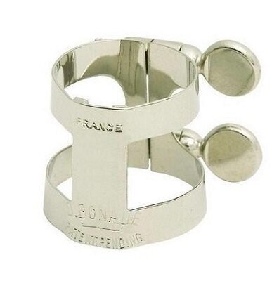 Abraçadeira Bonade Saxofone Tenor Prateada