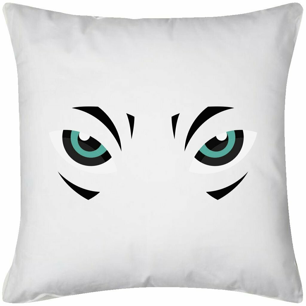 Cuscino Eye of the tiger, Colore: Bianco