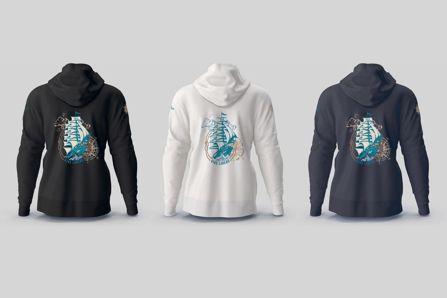 Felpa Unisex DISCOVERY - MARE NUMQUAM ERRAT (Il mare ha sempre ragione)