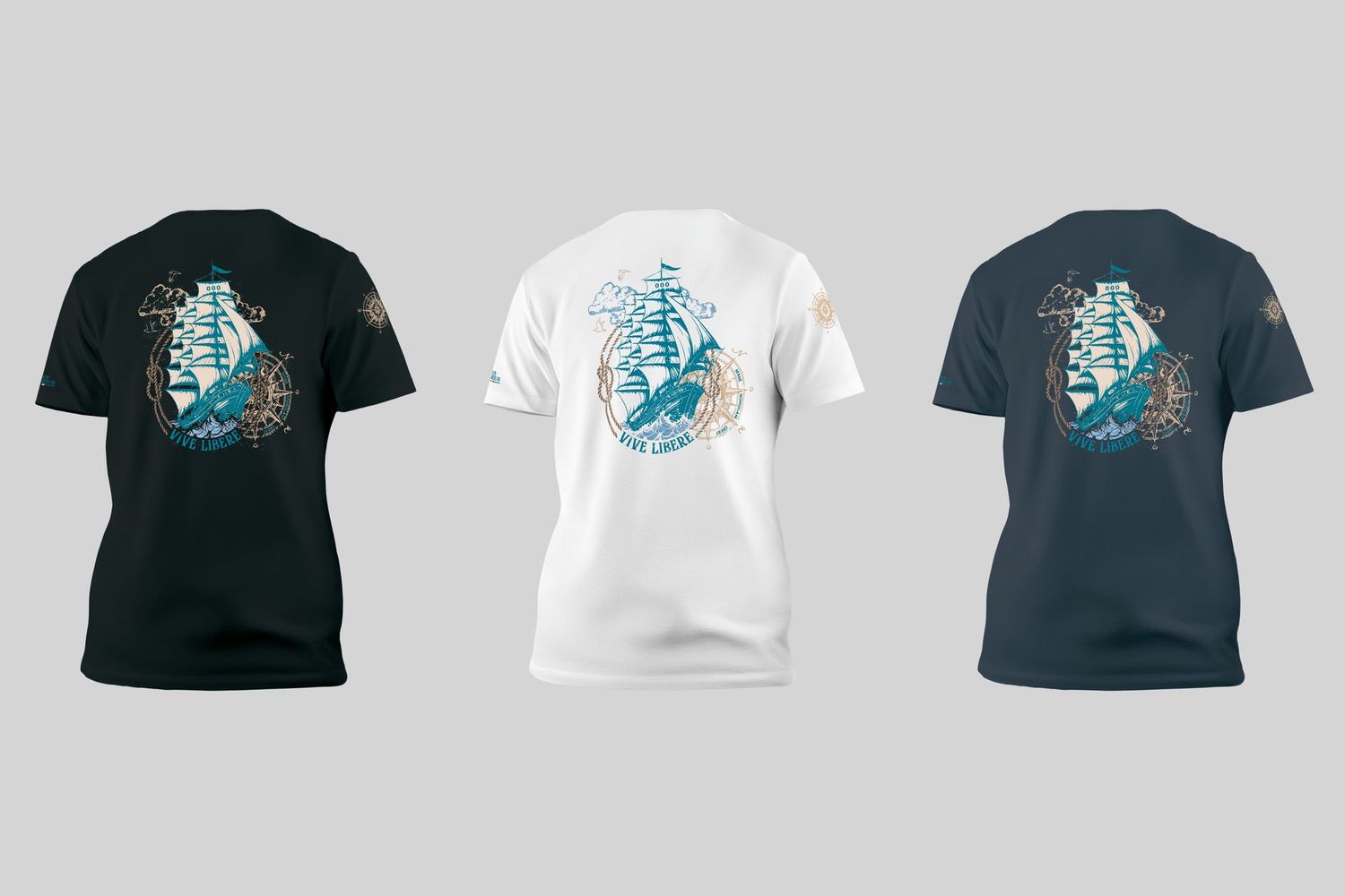 T-shirt DISCOVERY - MARE NUMQUAM ERRAT (Il mare ha sempre ragione)