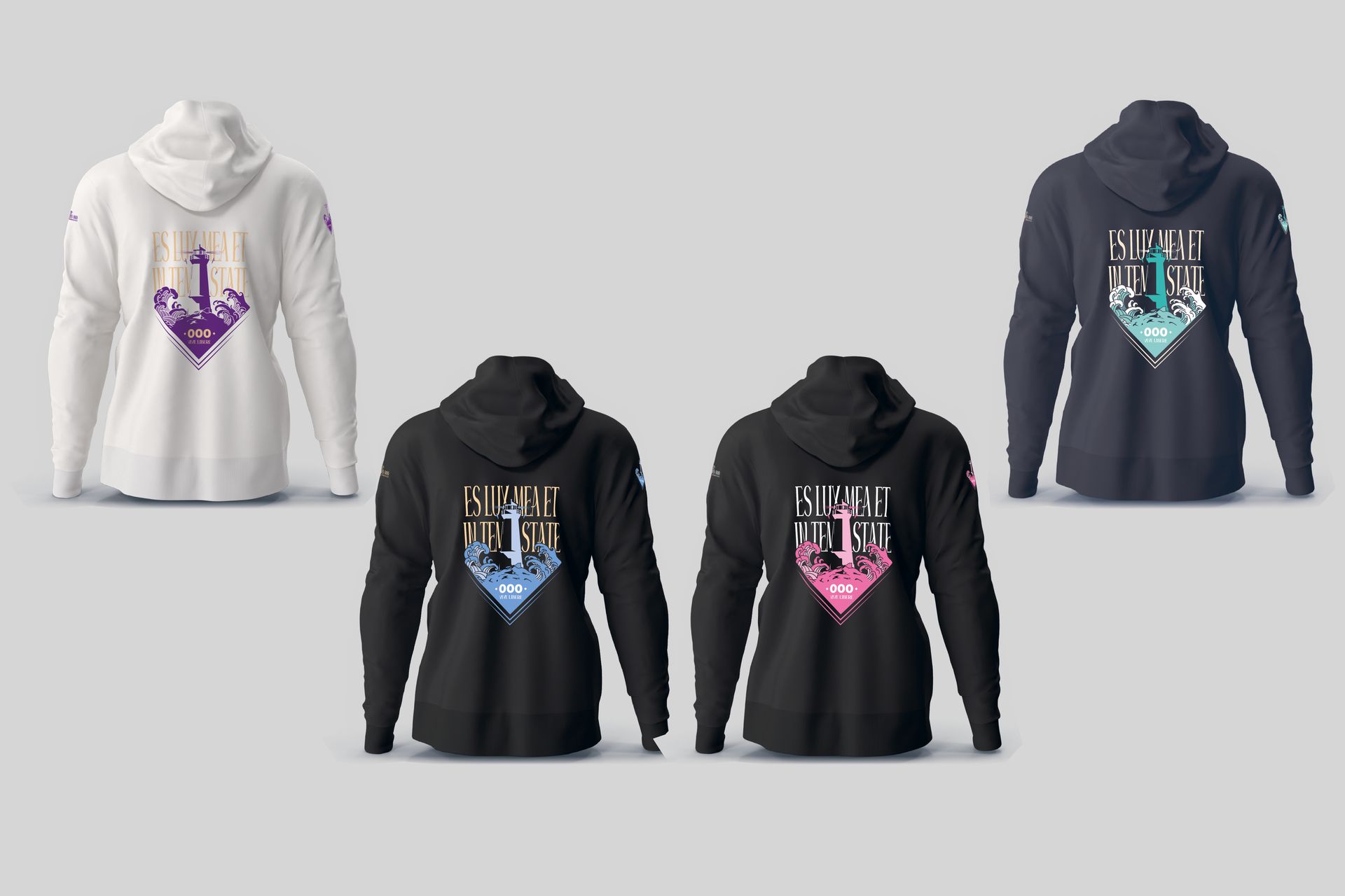 Felpa Unisex FARO - ES LUX MEA IN TEMPESTATE (Sei il mio faro anche nella tempesta)