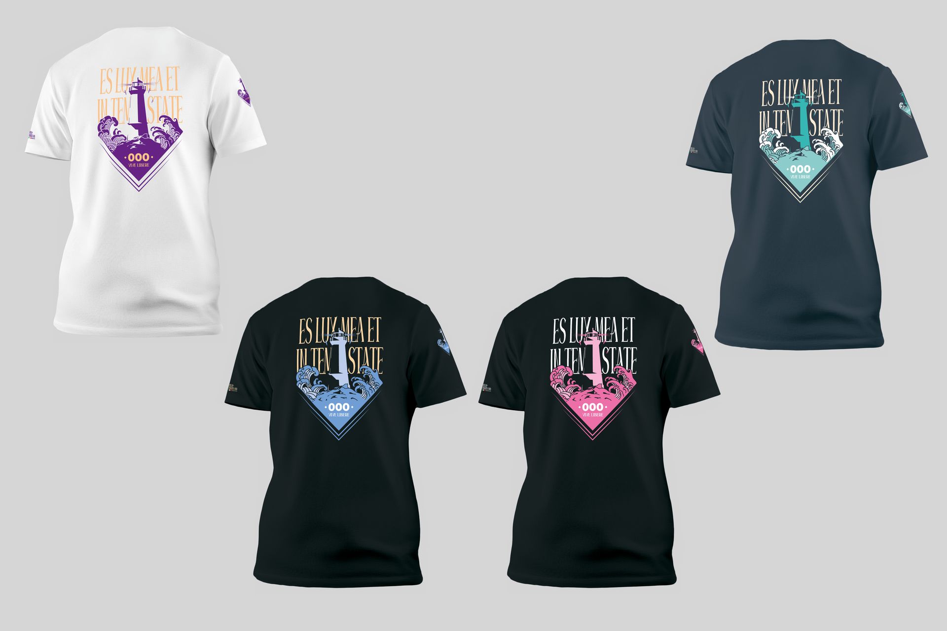 T-shirt FARO - ES LUX MEA IN TEMPESTATE (Sei il mio faro anche nella tempesta)