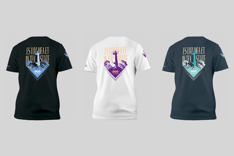 T-shirt FARO - ES LUX MEA IN TEMPESTATE (Sei il mio faro anche nella tempesta)