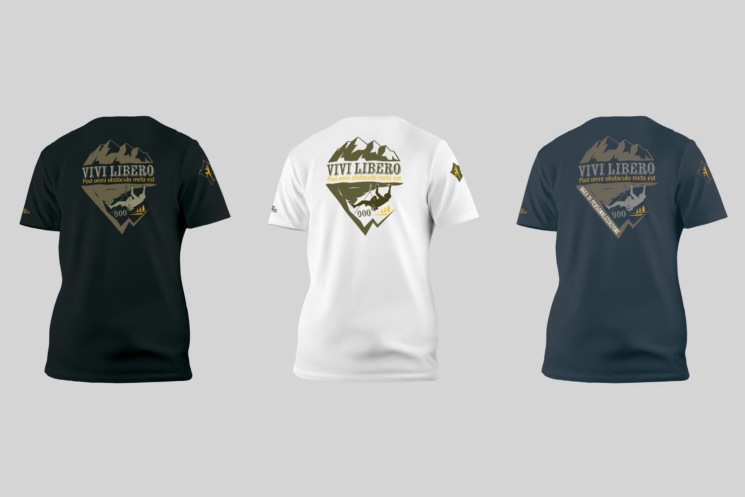 T-Shirt TRAD - POST OMNI OBSTACULO META EST (Dietro ogni ostacolo c'è una meta)