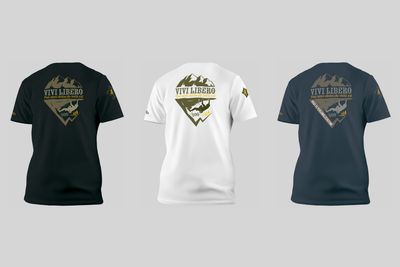 T-Shirt TRAD - POST OMNI OBSTACULO META EST (Dietro ogni ostacolo c'è una meta)